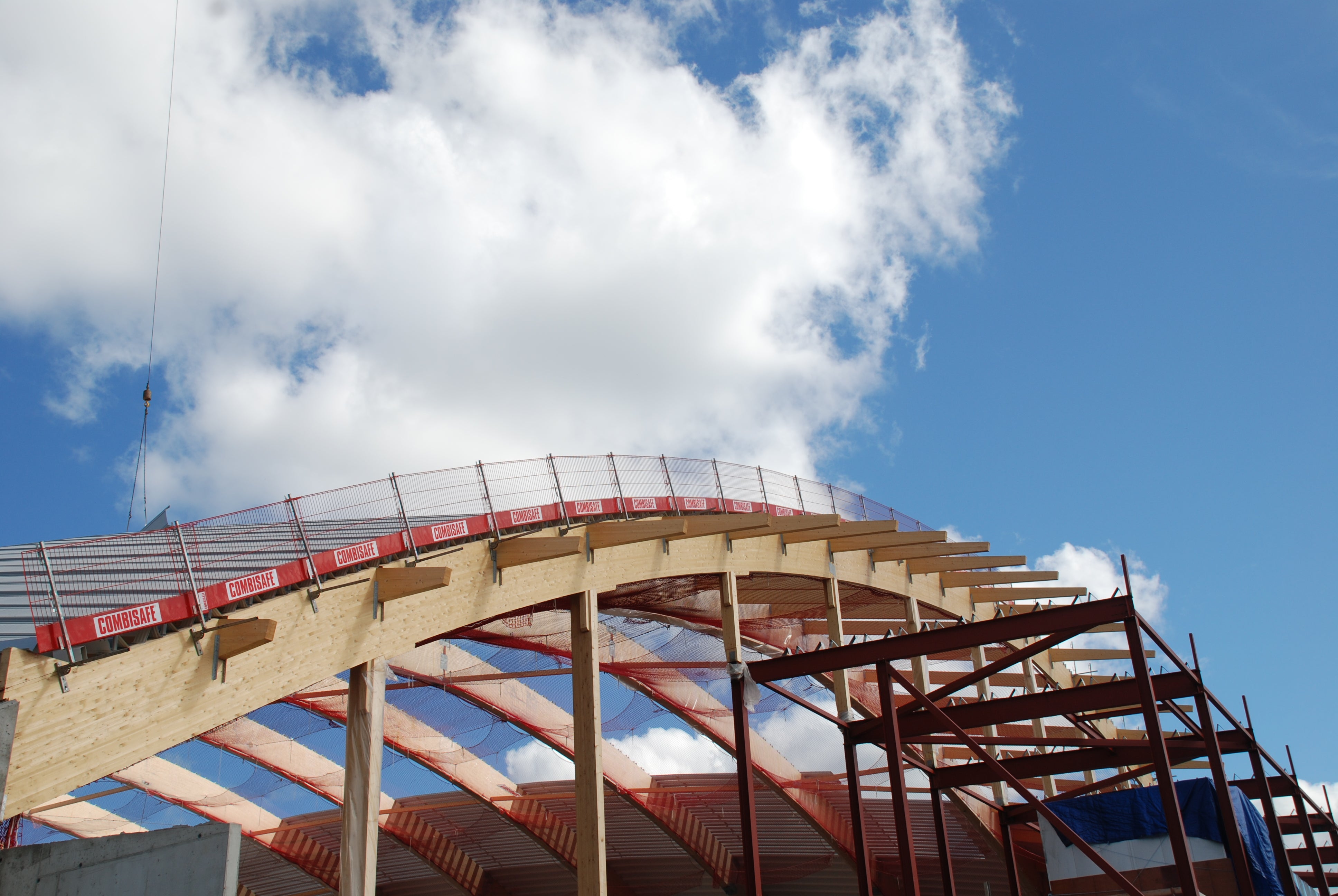 Curved Roof Edge Protection Installation – Switzerland