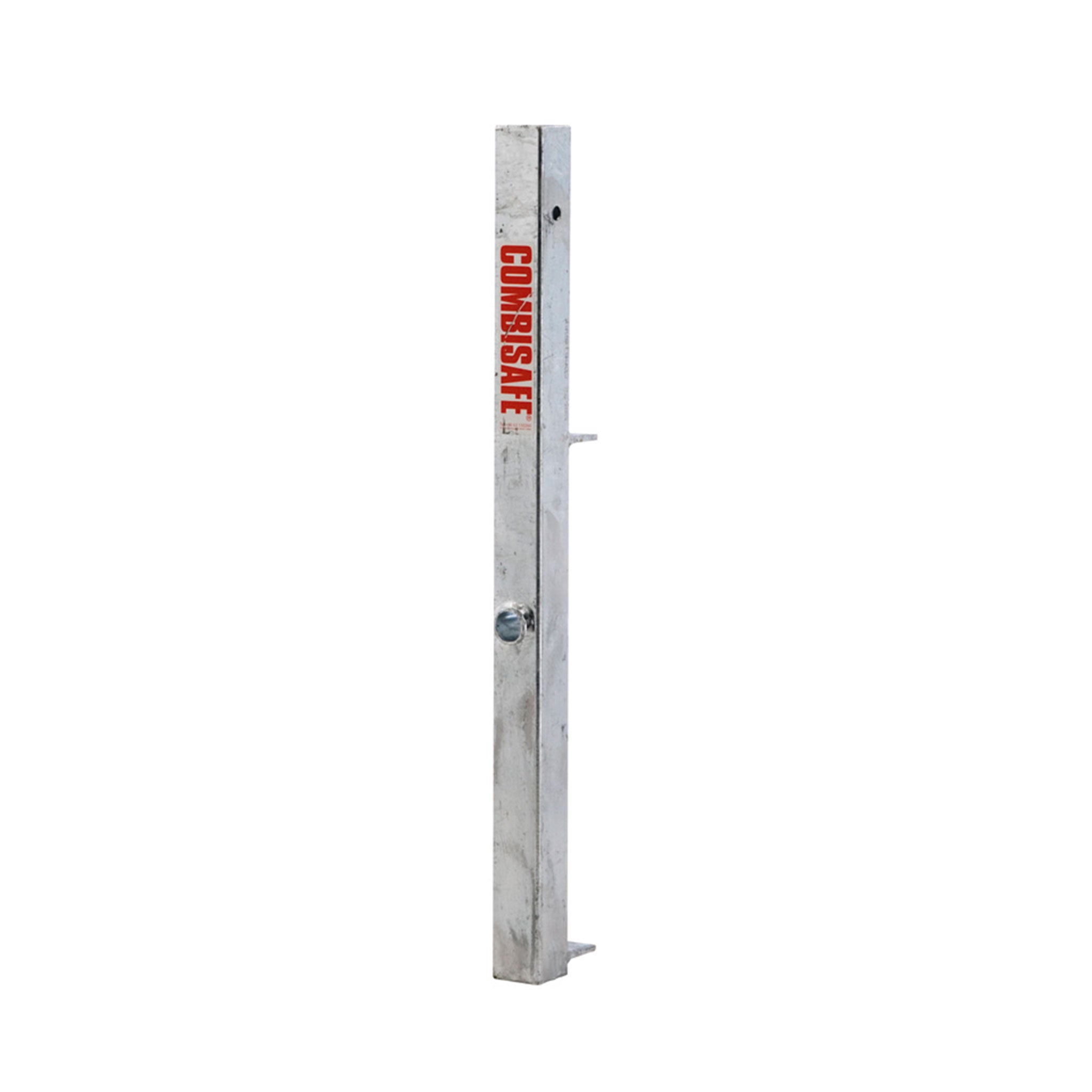 Metal safety stand with 'Combisafe' branding on a white background