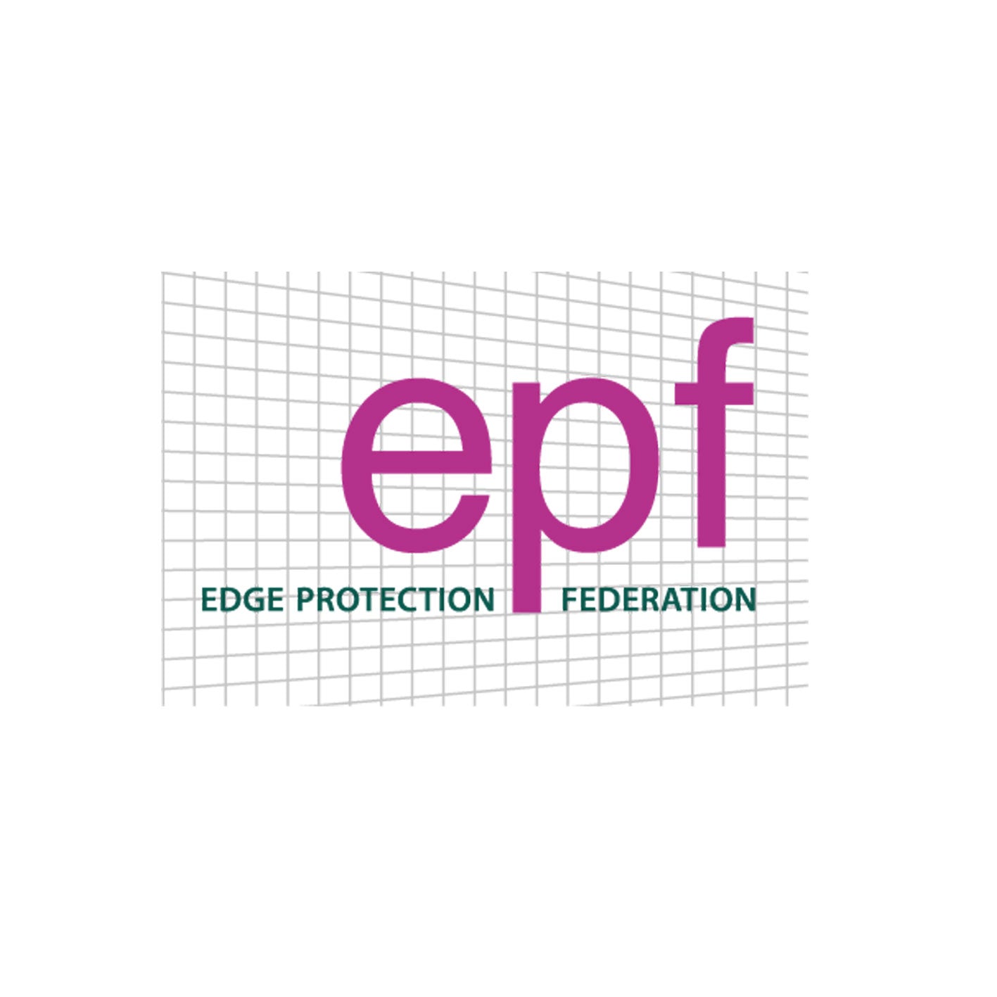 Logo of the Edge Protection Federation with grid background