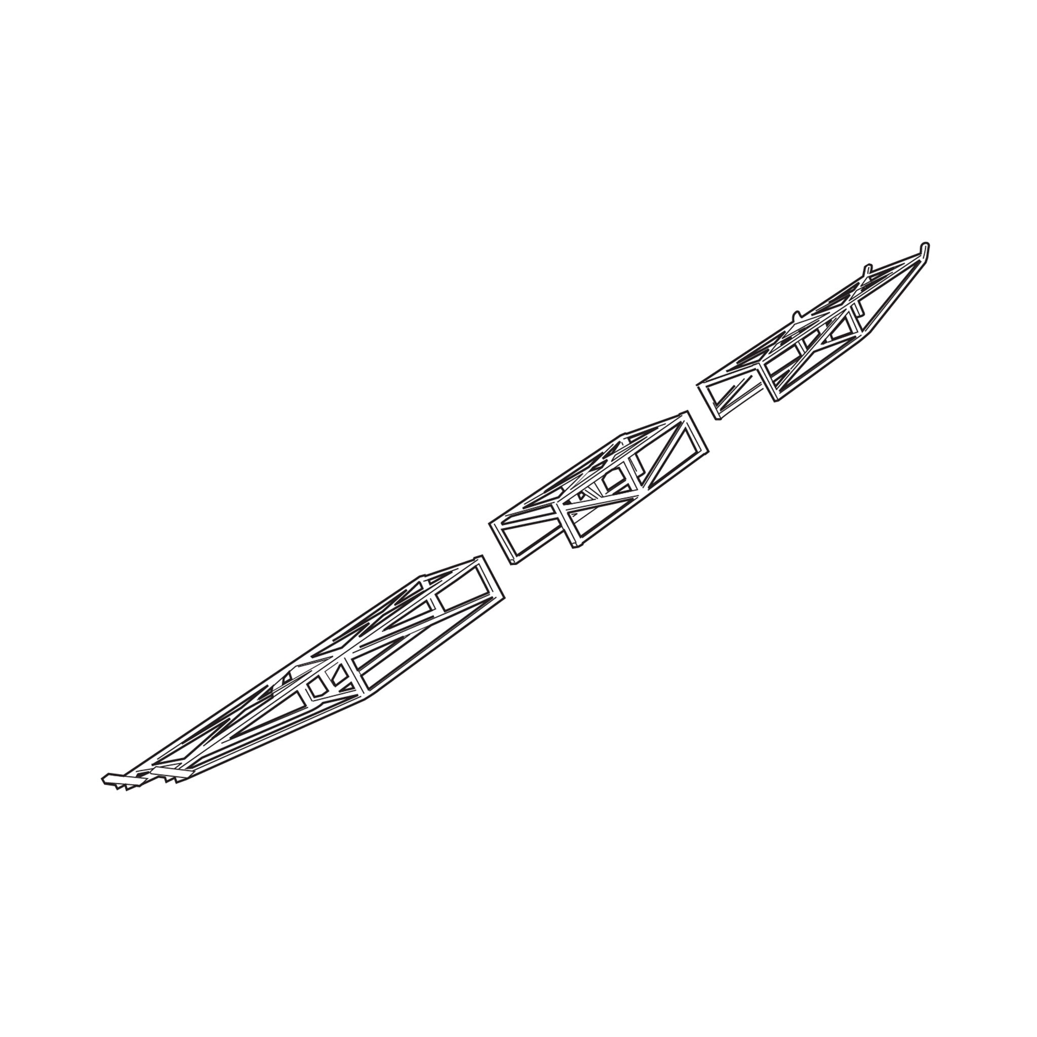 Stairway Combibeam Lattice End Beam and Mid Beam_ Large